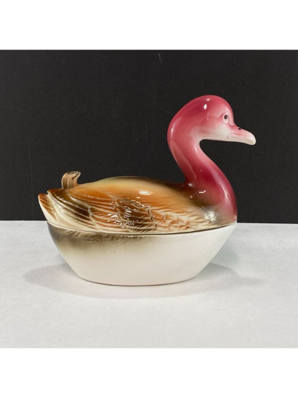 Vintage Nippon Yoko Boeki Duck Candy Storage Box - Picture 3 of 10